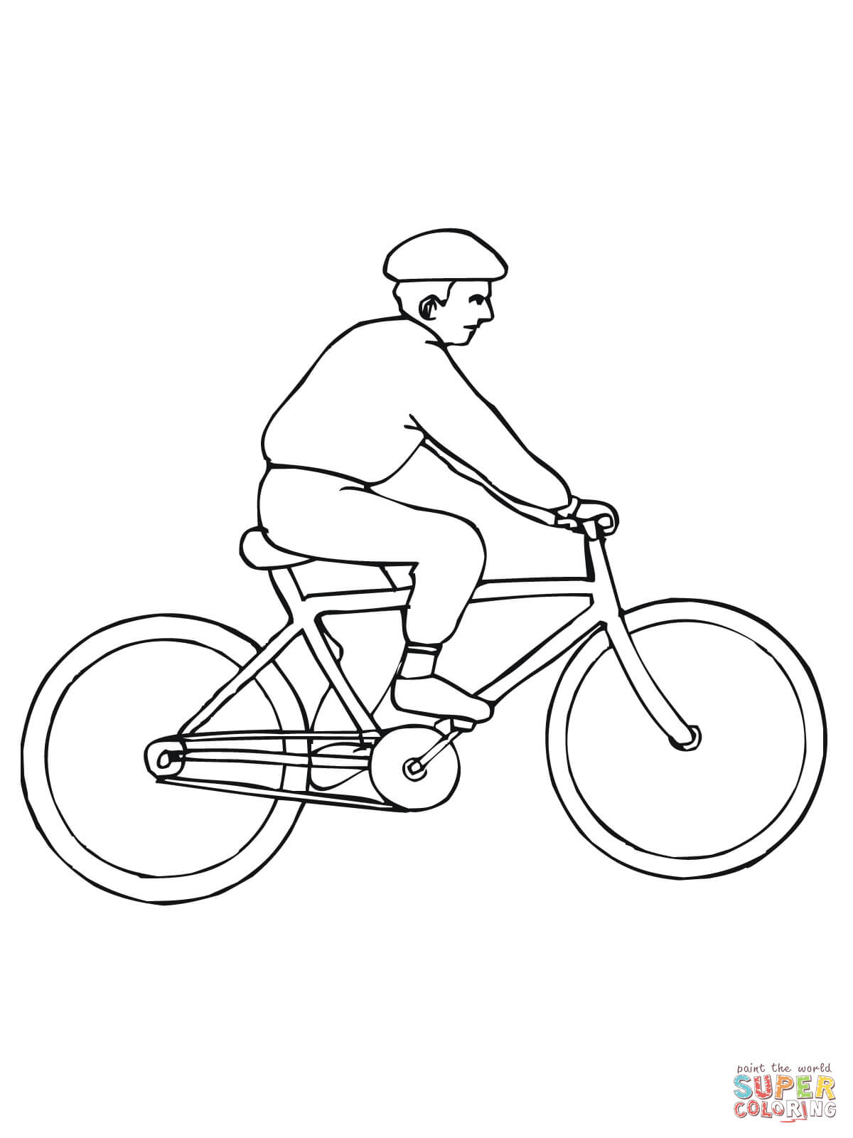 Road Bike coloring page | Free Printable Coloring Pages