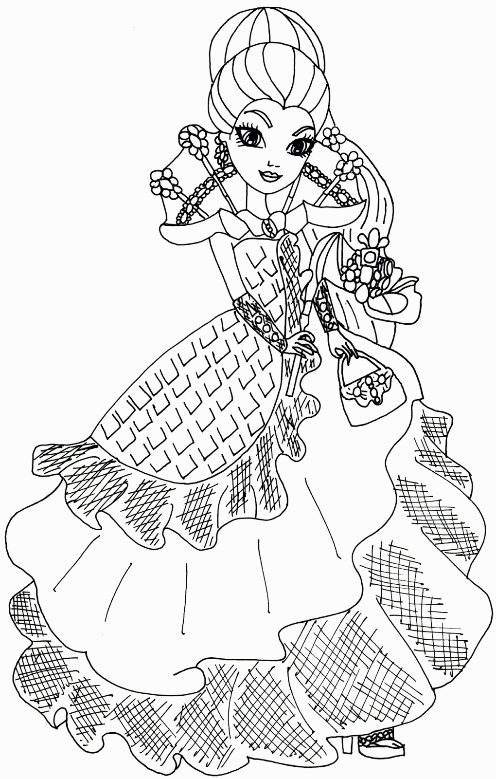 Free Printable Ever After High Coloring Pages: Raven Queen ...
