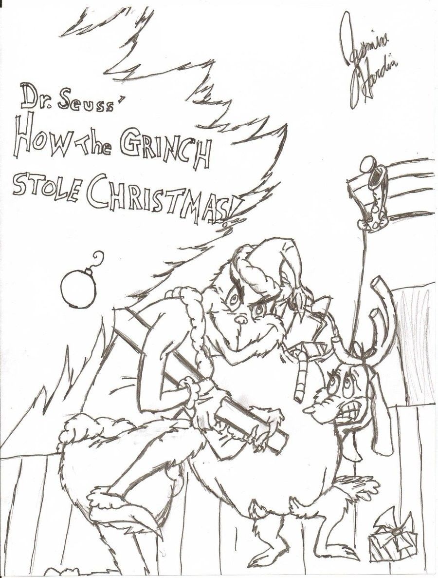 The Grinch Coloring Pages Printable - Coloring Home
