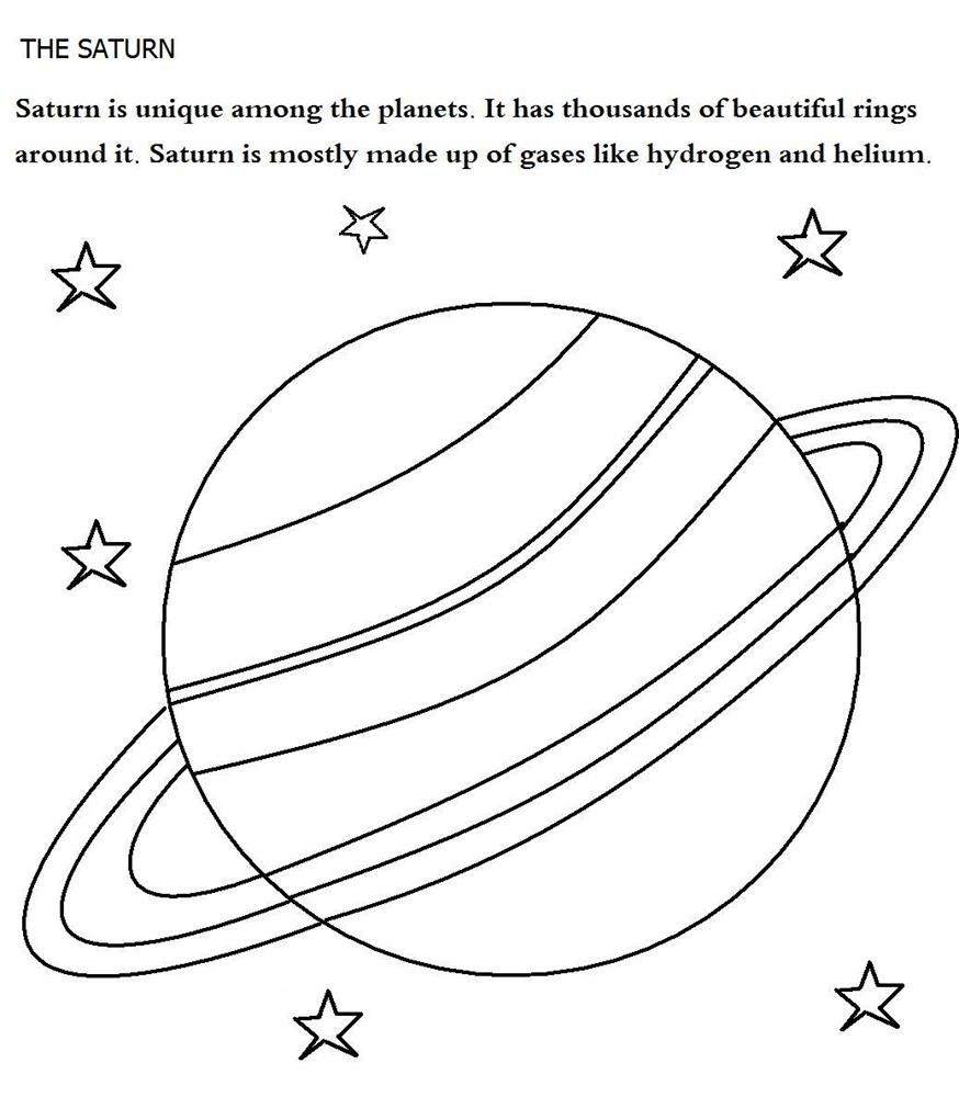 saturn coloring page | Only Coloring Pages