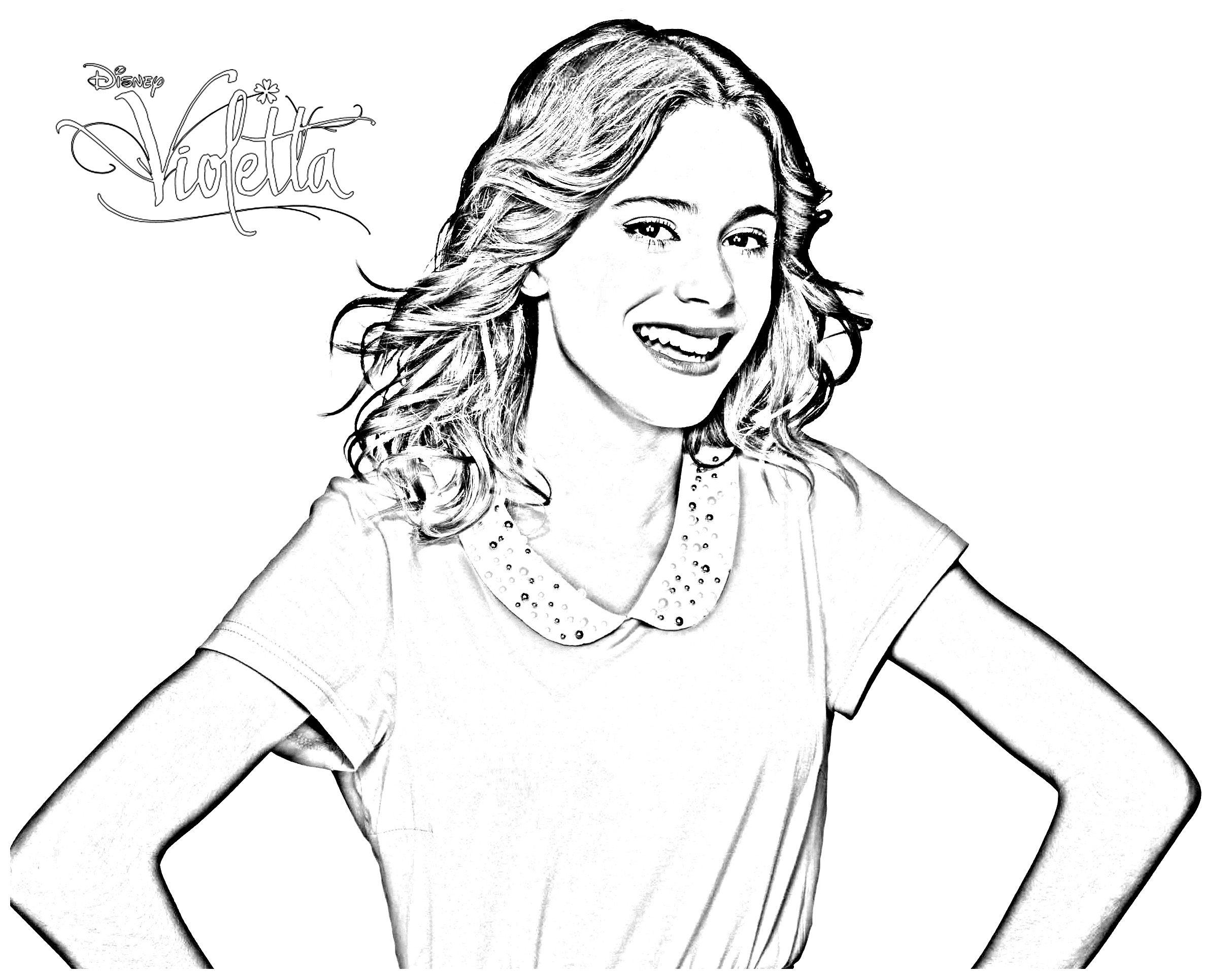 Violetta to print for free - Violetta Kids Coloring Pages