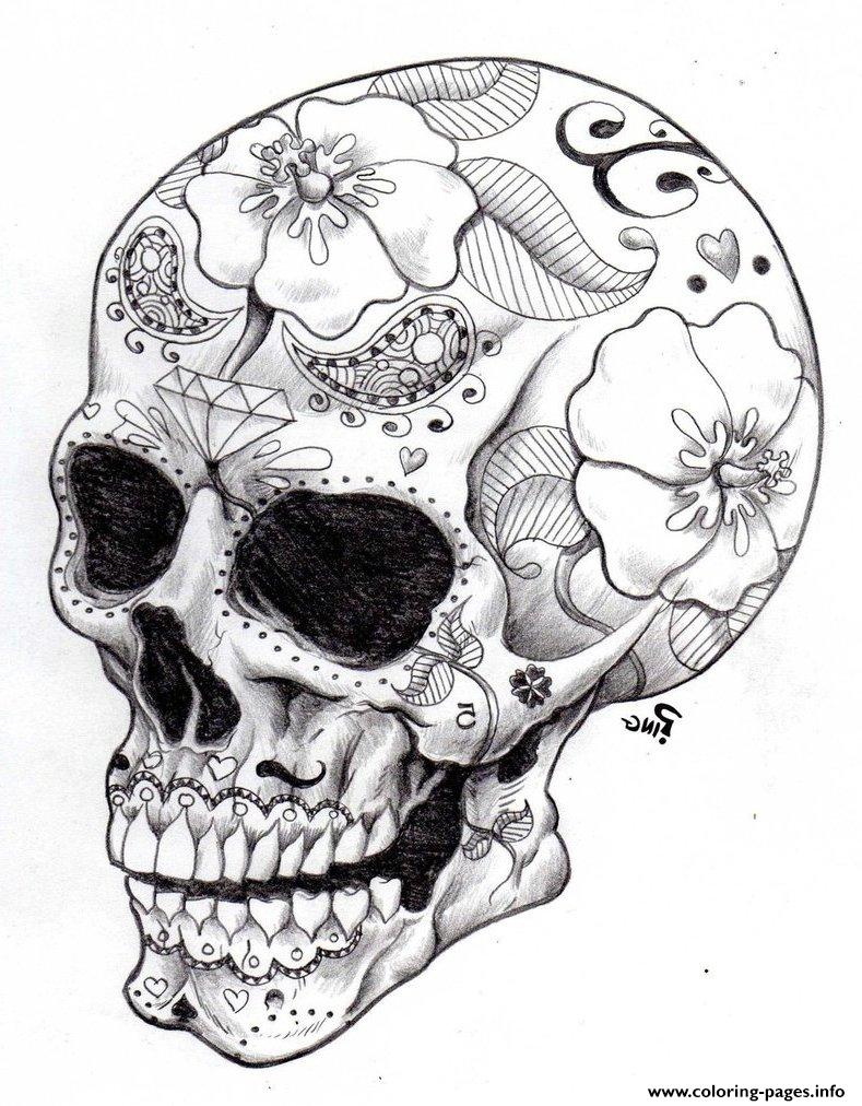 Adult Coloring Pages, Skulls Coloring Home