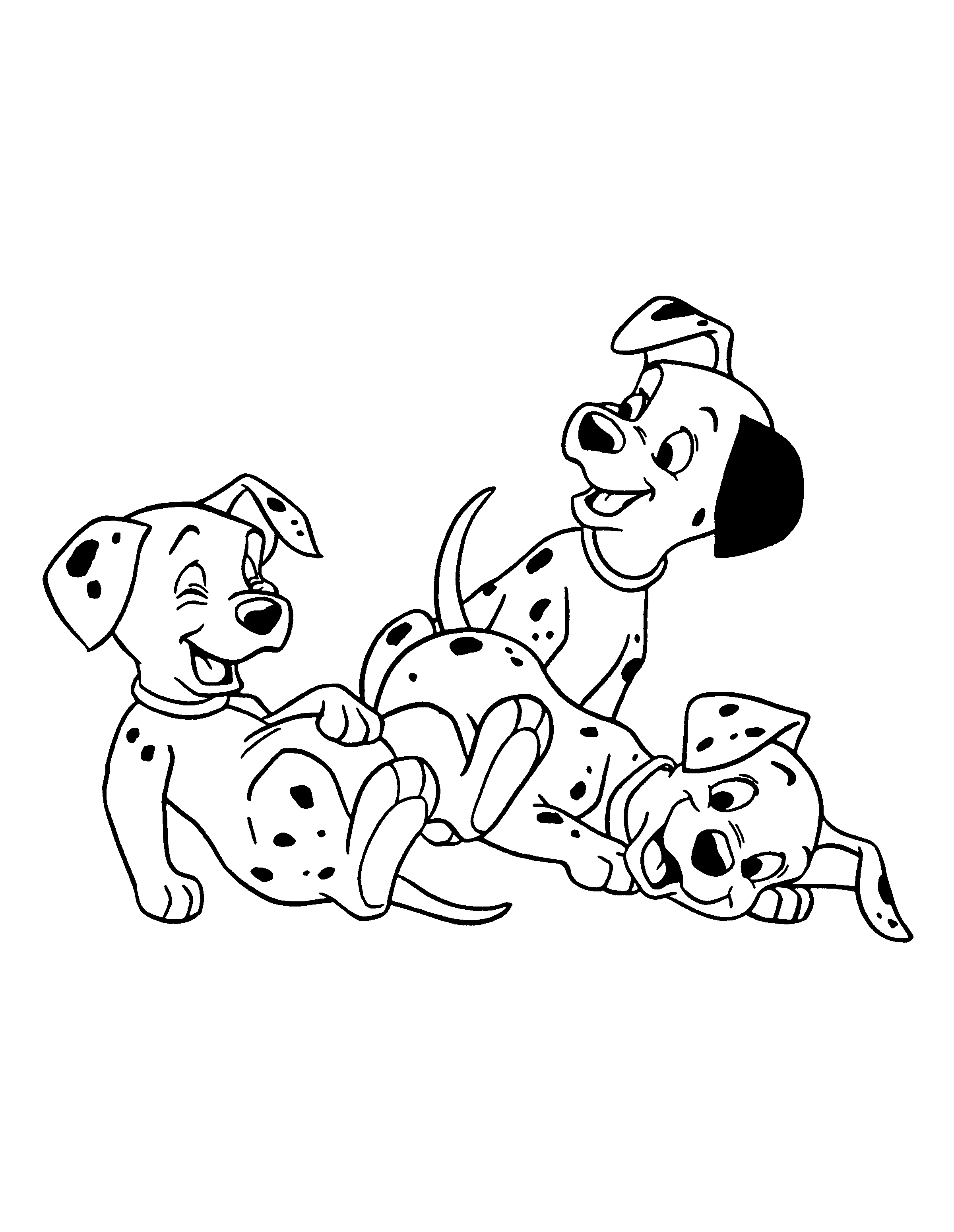 Dalmatian Coloring Page Coloring Home