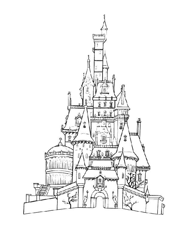 Disney Castle Coloring Pages Printable - Coloring Home