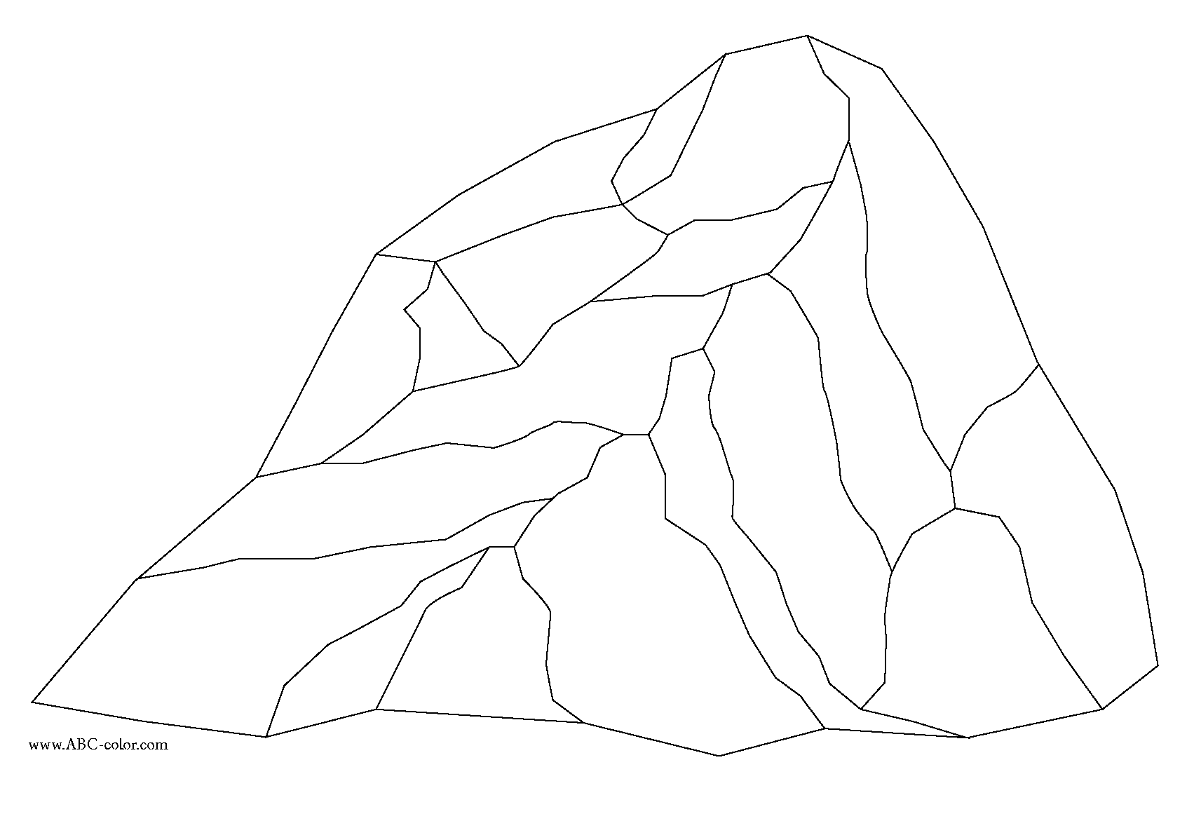 Rock coloring page