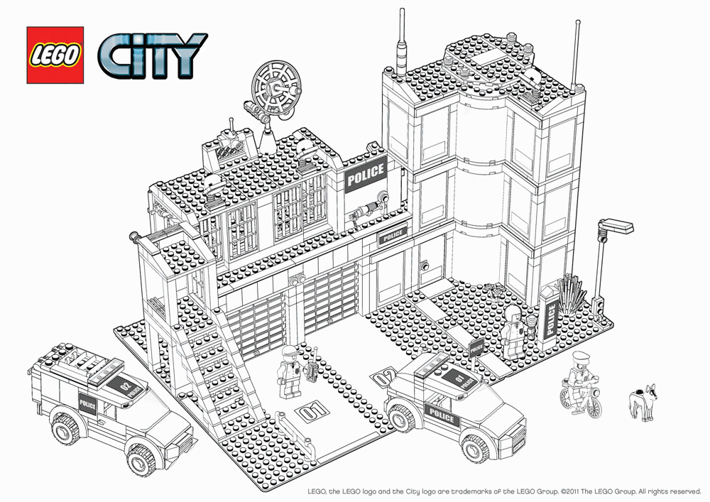 Coloring Page Lego City - Coloring Home