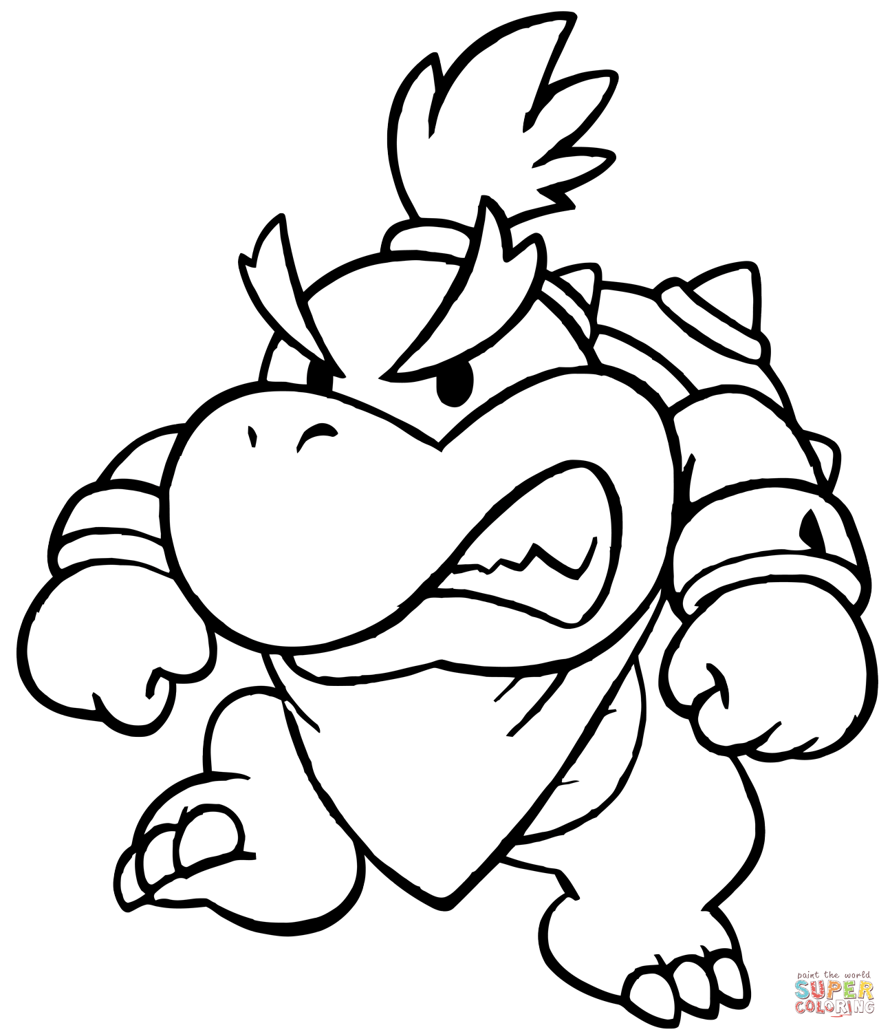 Bowser Printable Coloring Pages - Coloring Home