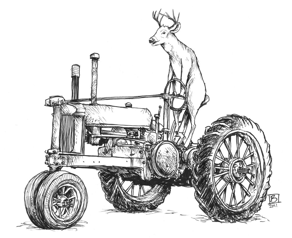 Drawing A Tractor Printables