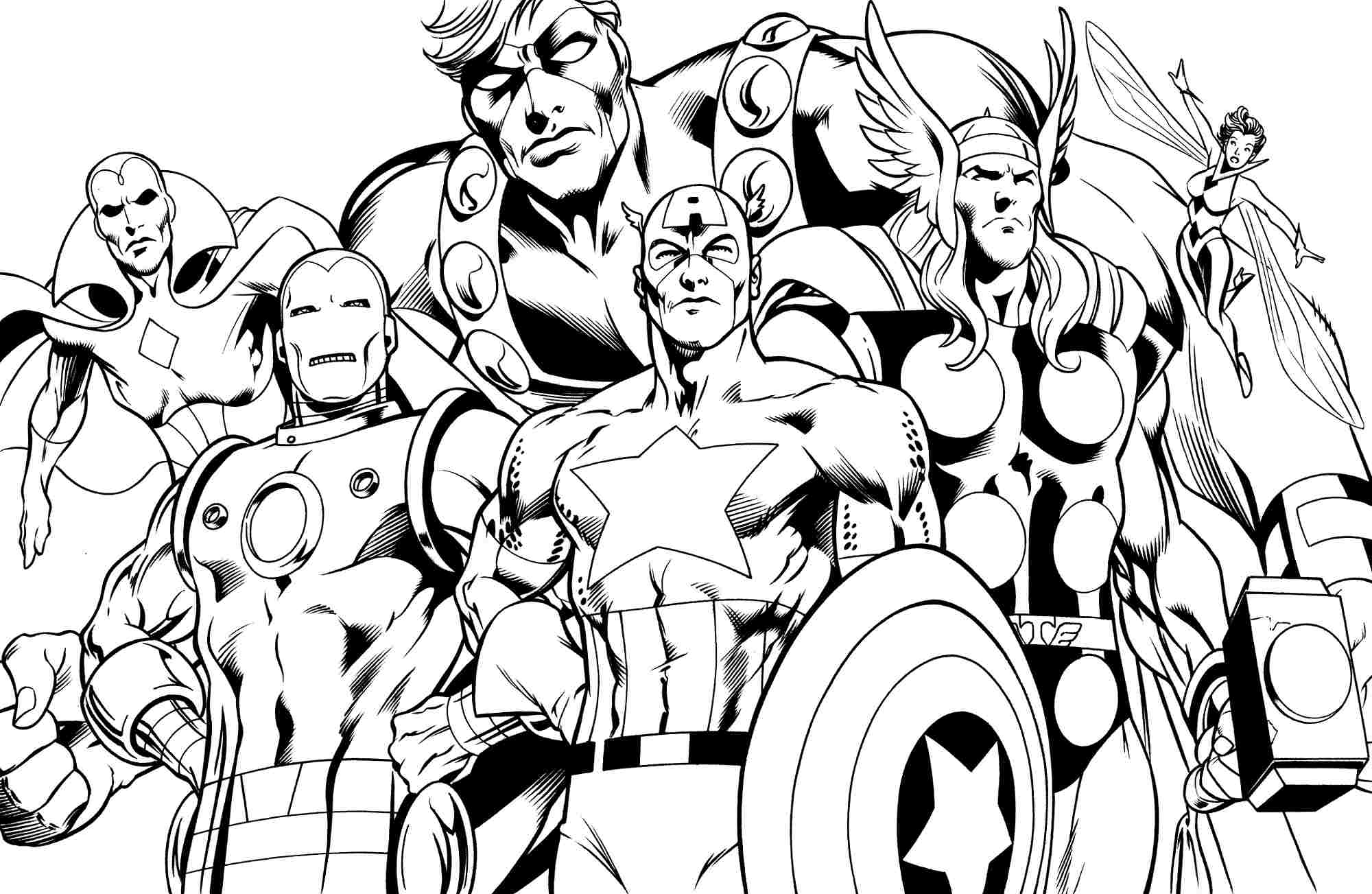Avenger Coloring Pages To Print - Coloring Pages For All Ages