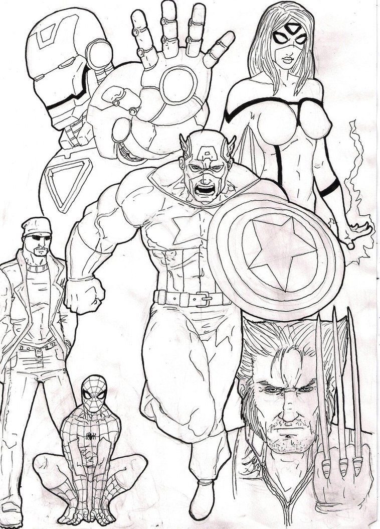 Avengers Coloring Pages Free Printable | Coloring.Cosplaypic.com