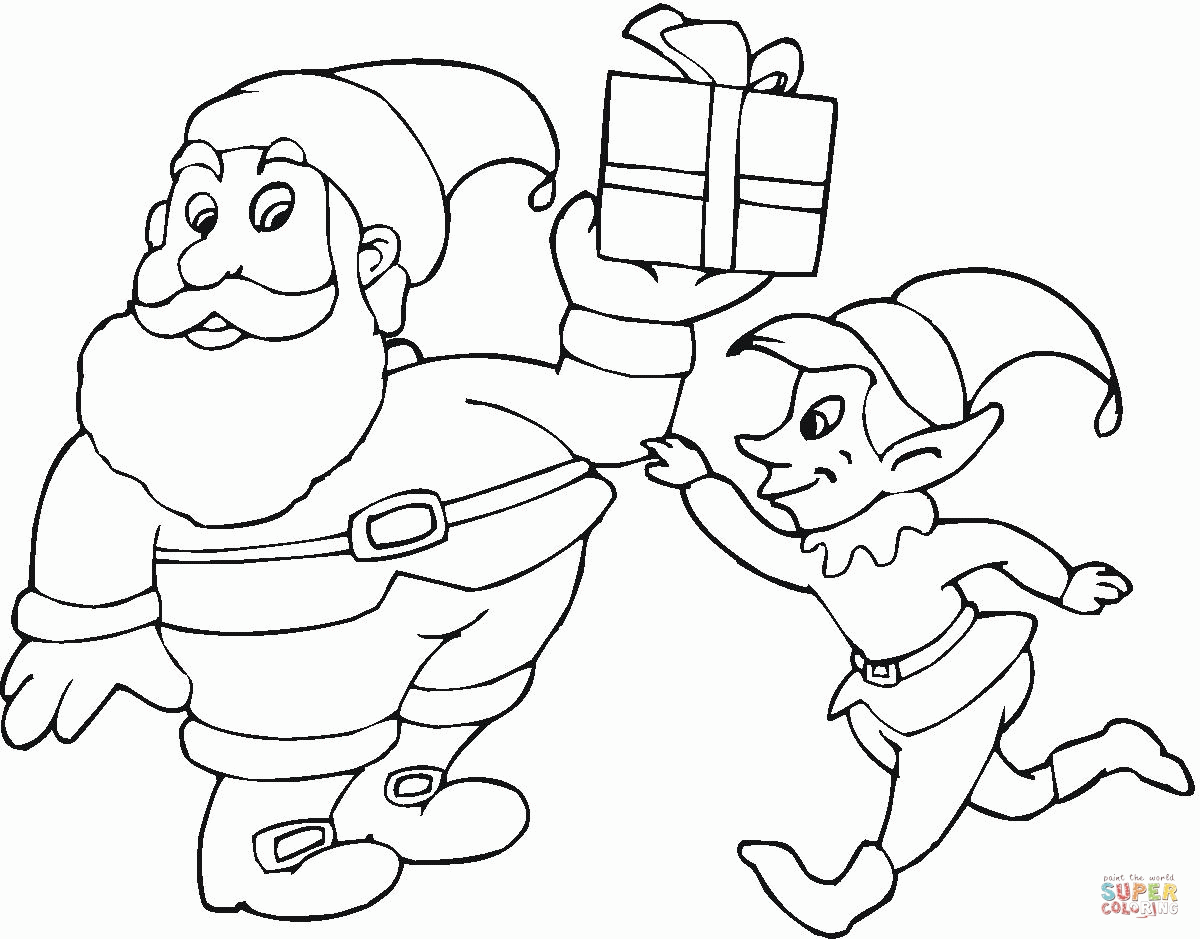 Elf On The Shelf Printable Coloring Pages - Coloring Home