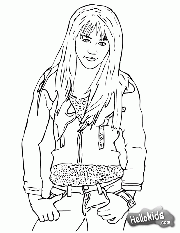 Free Printable Coloring Pages Of Hannah Montana, Download Free Printable Coloring  Pages Of Hannah Montana png images, Free ClipArts on Clipart Library