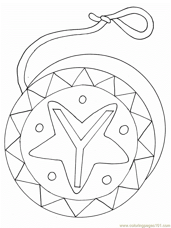 Yoyo Coloring Page - Free Alphabets Coloring Pages ...