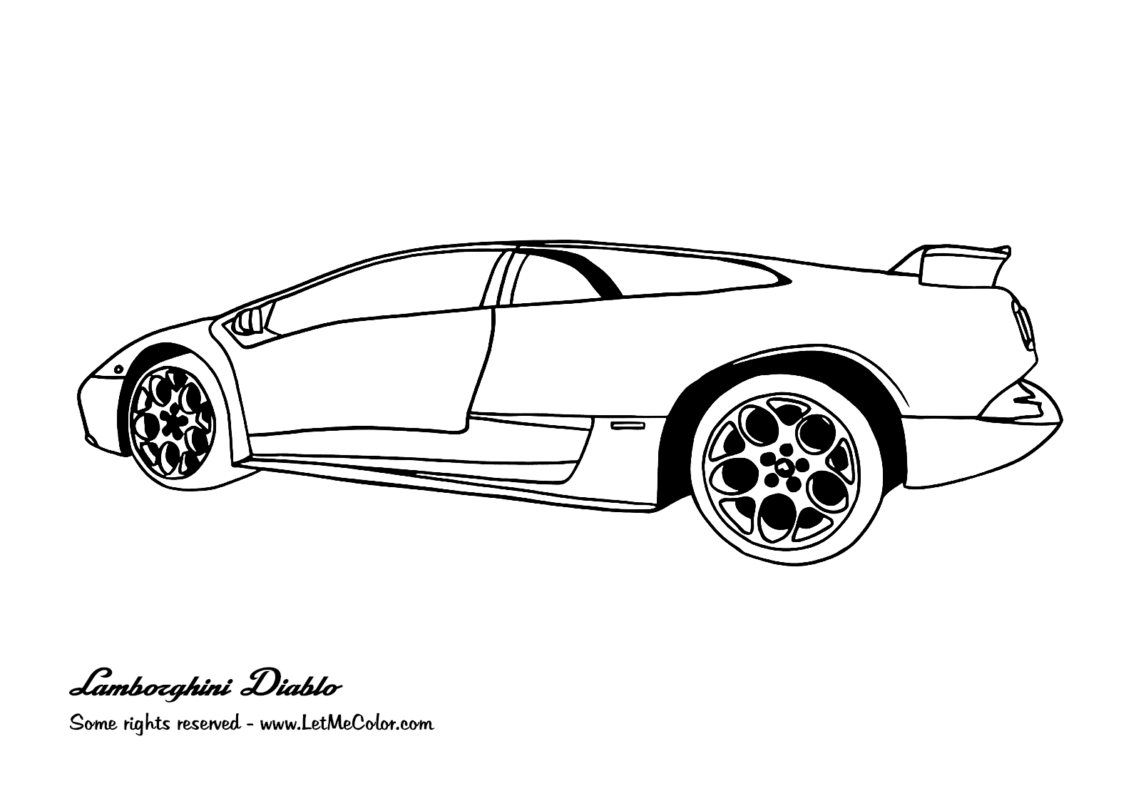Cars With Butterfly Doors Coloring Pages - Coloring Pages For All Ages