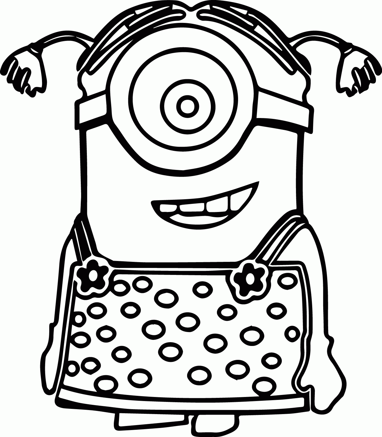 Girl Minion Coloring Page Wecoloringpage Coloring Home
