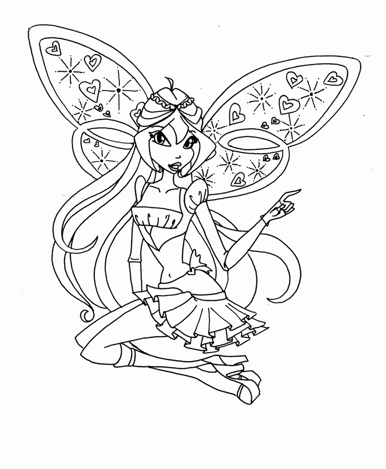 Winx - Coloring Pages for Kids and for Adults