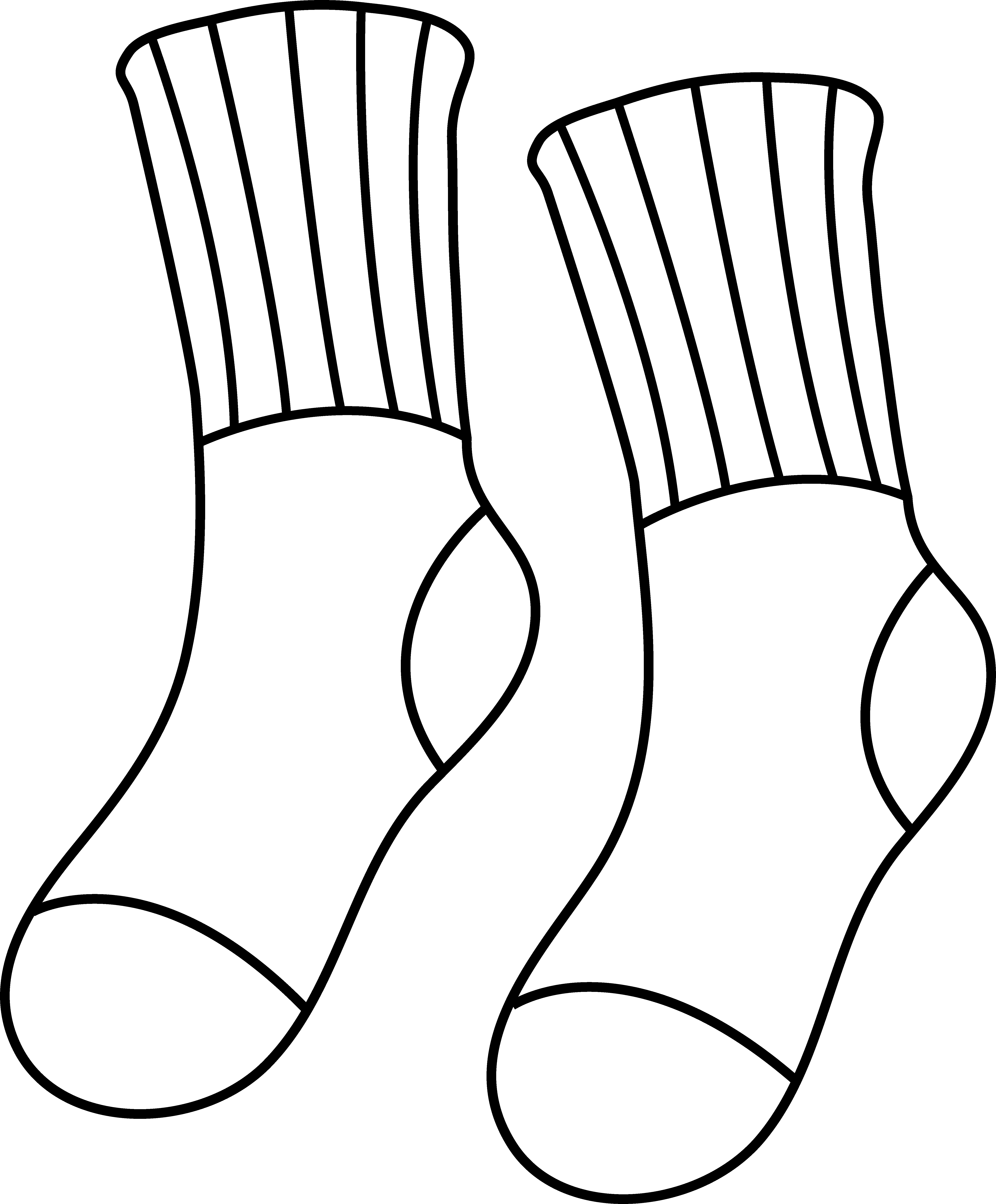 Socks Coloring Page Colorable socks outline | Coloring pages ...