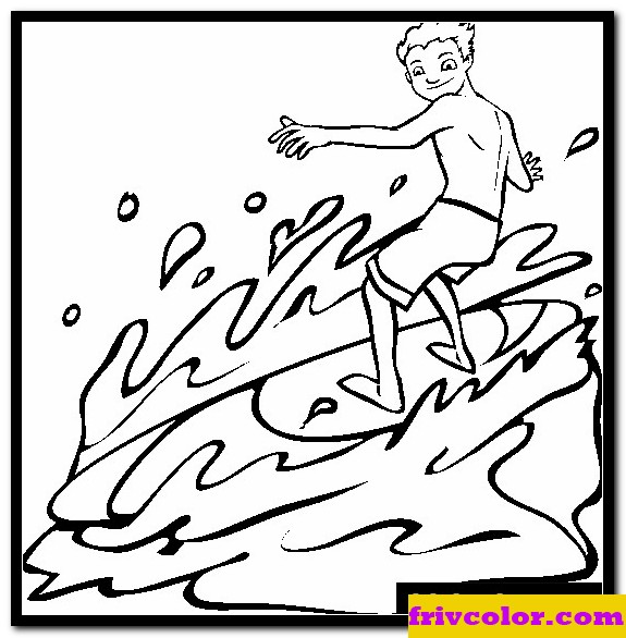 Surfer Free Printable Coloring Pages For Girls And Boys