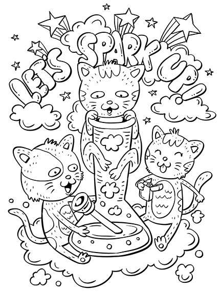 Weed Coloring Pages for Adults – Taboorific