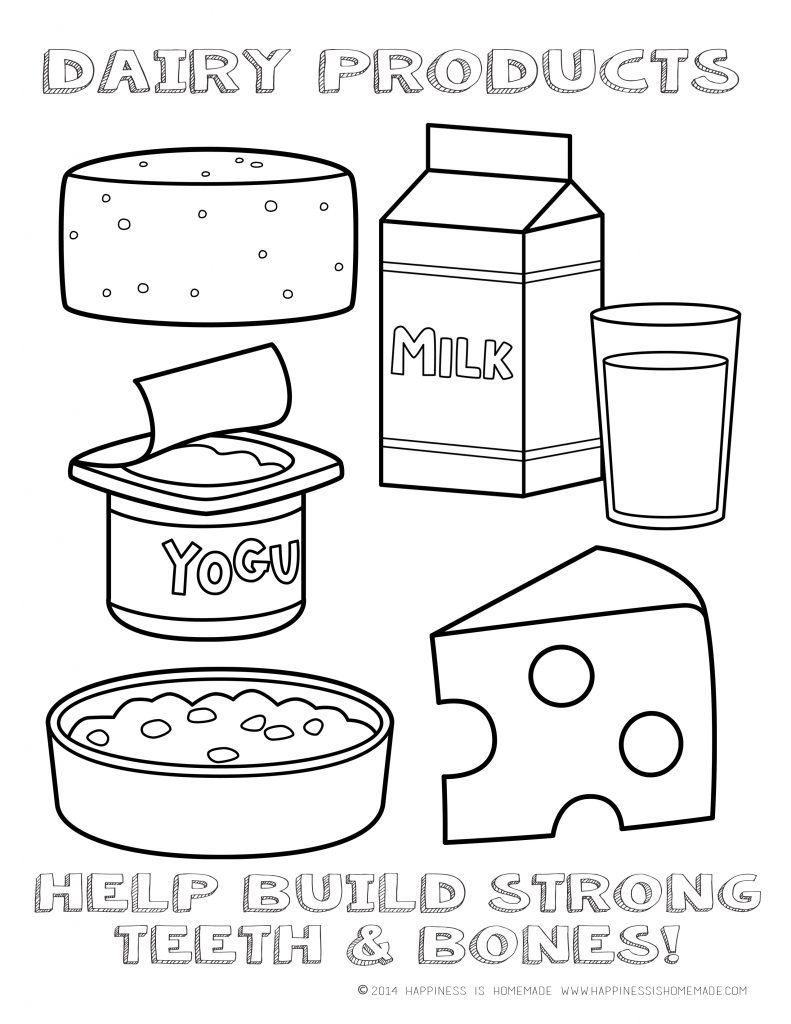 Dairy Coloring Pages - HiColoringPages