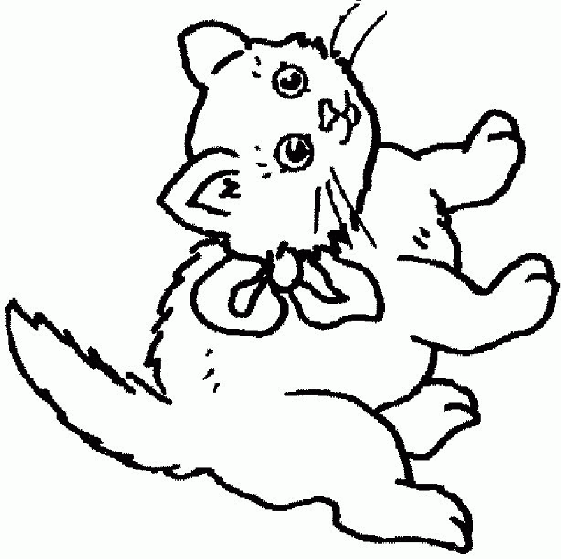 Puppies And Kittens Coloring Sheets - High Quality Coloring Pages