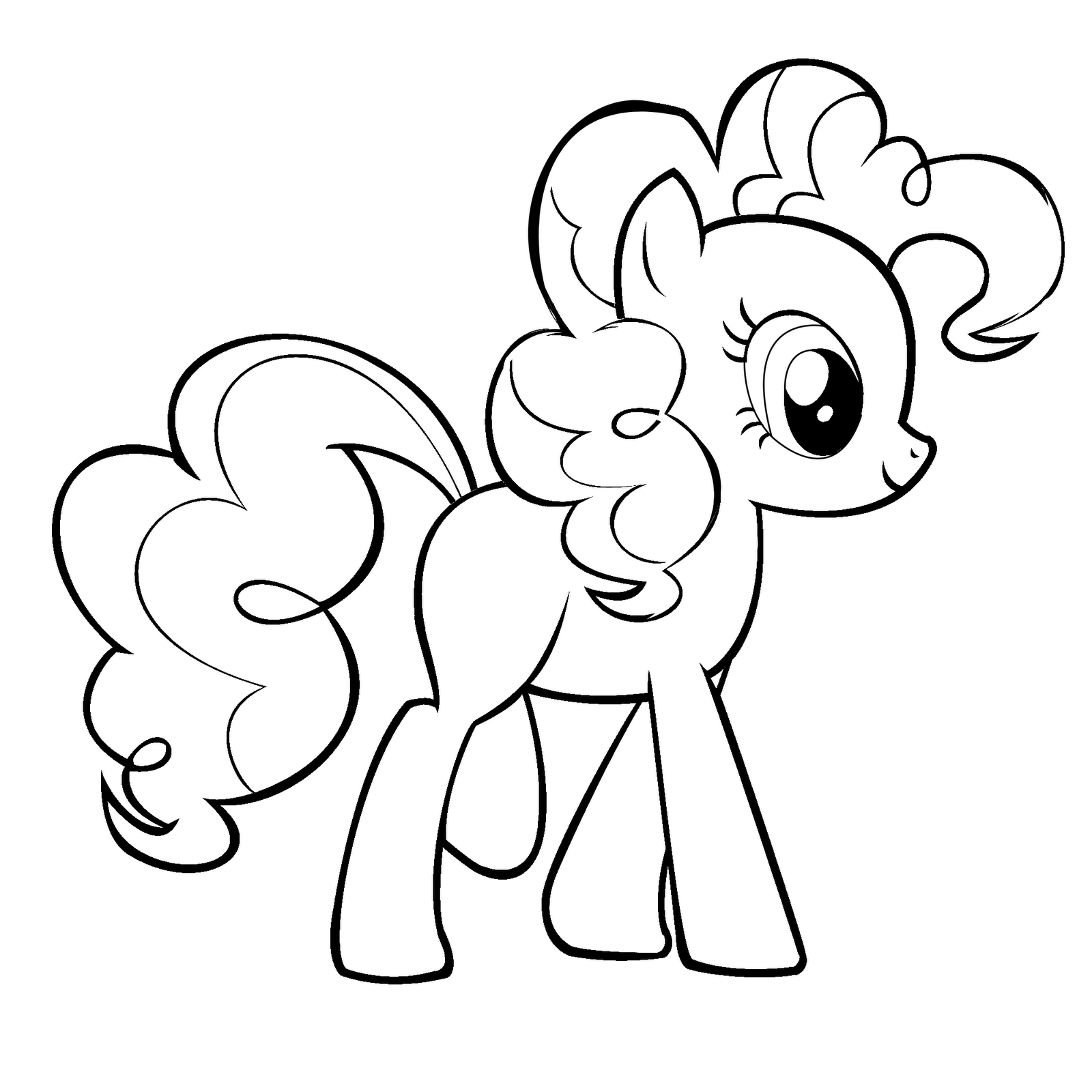 pinkie pie to color coloring page Pie coloring pinkie clipart pages