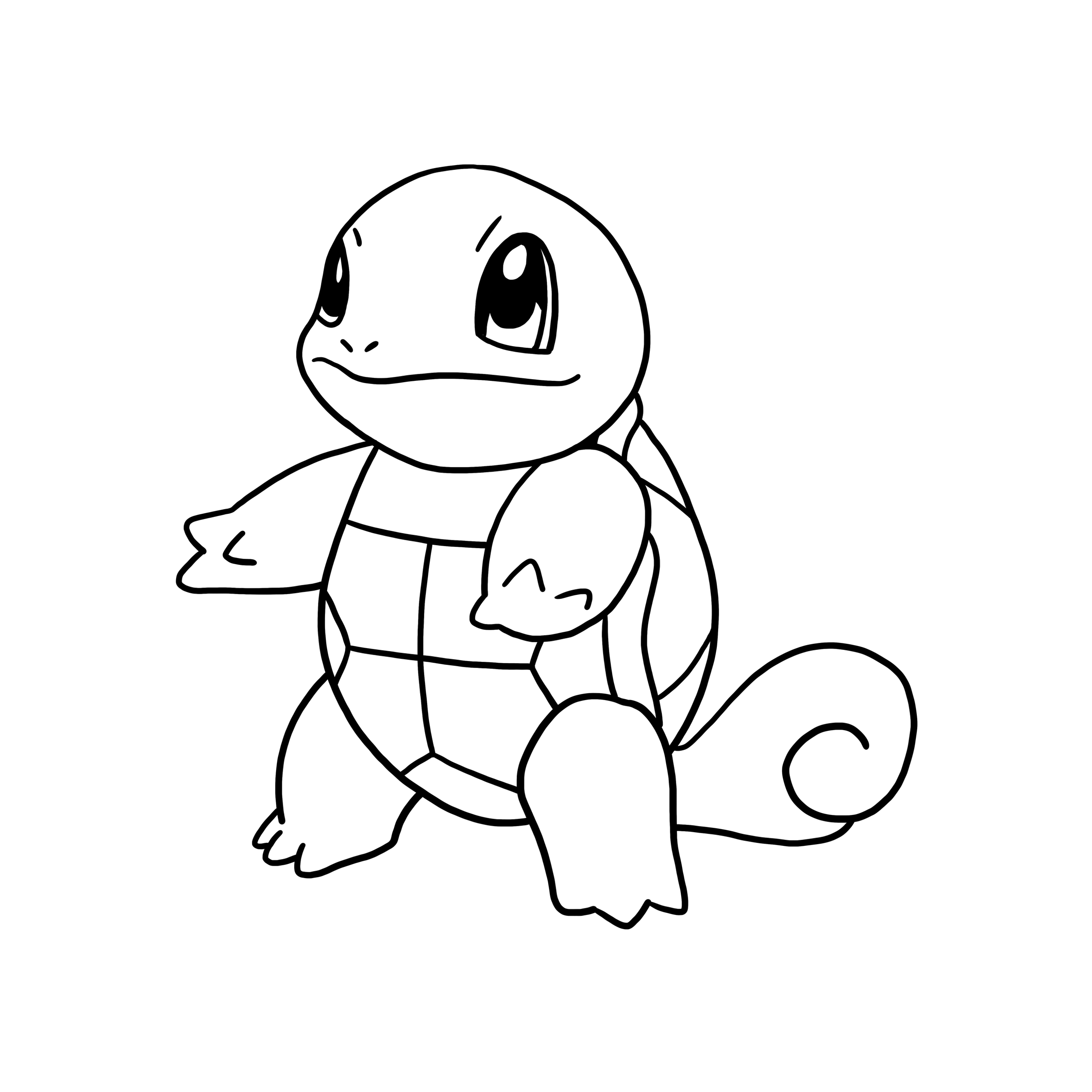 Pokemon Drawing Squirtle Sketch Coloring Page Coloring Home