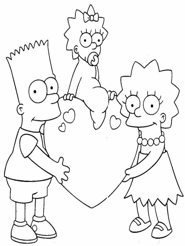 The Simpsons Coloring Pages To Print - Coloring Home