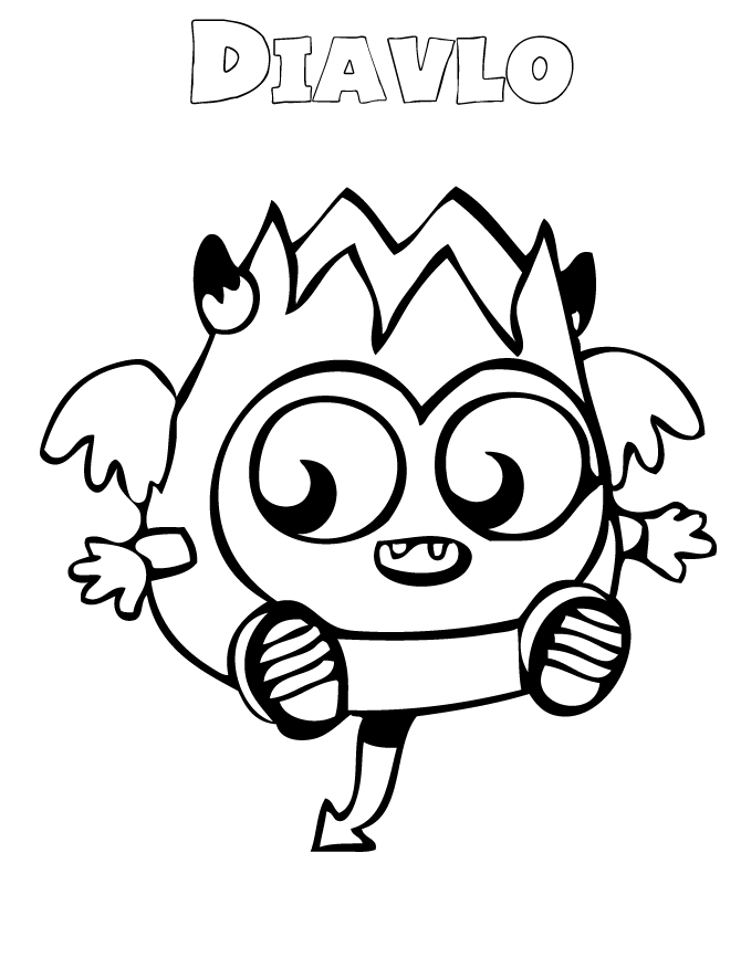 Cute Monster Coloring Pages - Coloring Home
