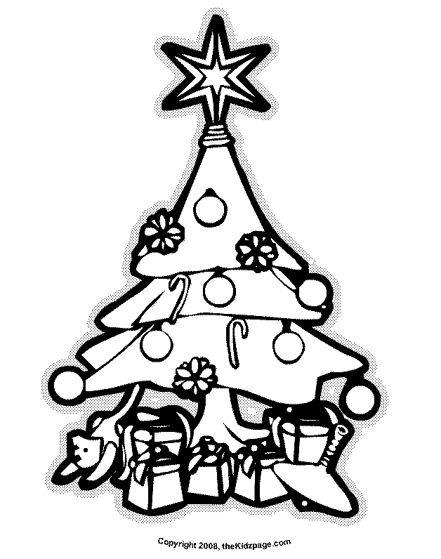 Christmas Tree Holiday and Christmas Free Coloring Pages for Kids ...