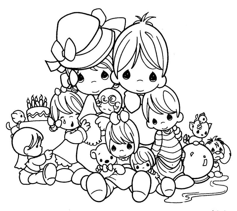 Free Printable Precious Moments Coloring Pages For Kids