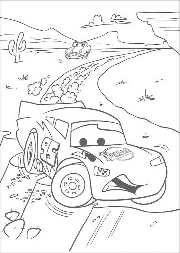 Car 2 Coloring Pages Print - Coloring Page
