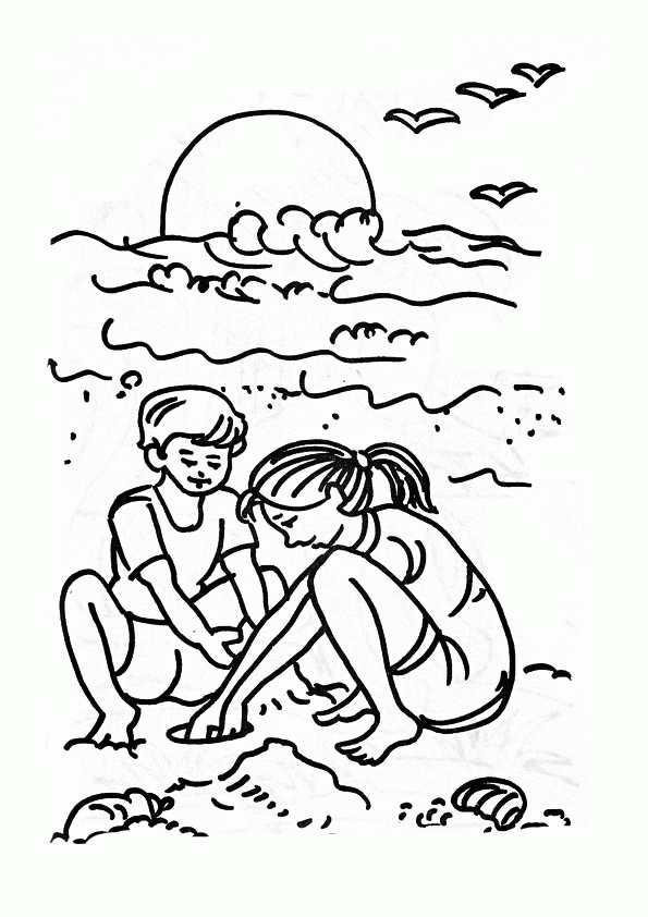8 Pics of Beach Boy Coloring Page - Summer Beach Coloring Pages ...