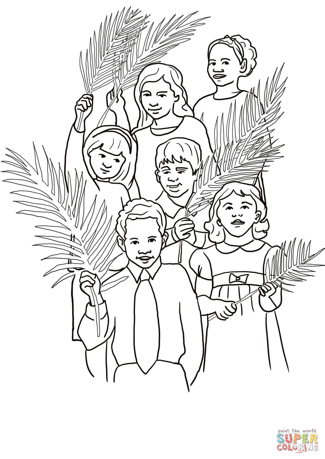 The Triumphal Entry Coloring Page - Coloring Home