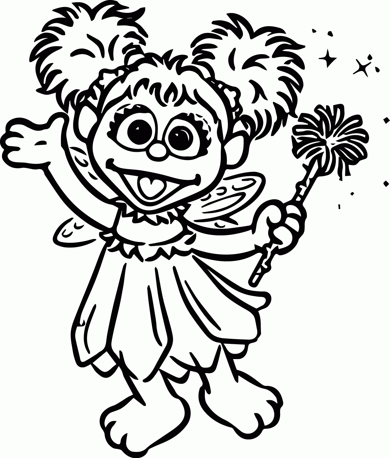 Abby Cadabby Coloring Page - Coloring Pages for Kids and for Adults
