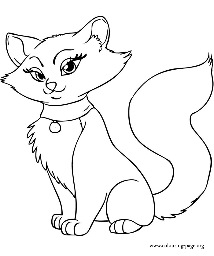 lovely kawaii cat coloring page coloring page animal coloring ...