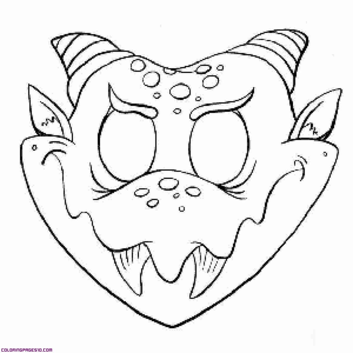 Halloween Scary Masks Coloring Pages - Coloring Home