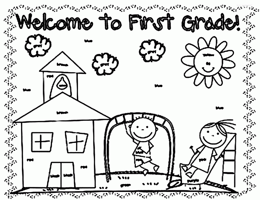 Free Printable Coloring Sheets For 1st Grade