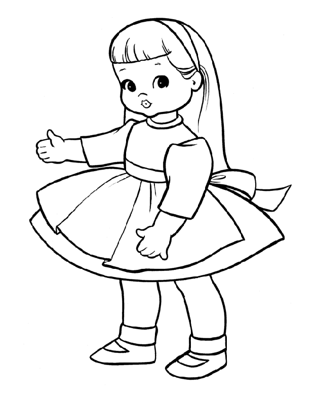 Free Printable Baby Doll Coloring Pages Coloring Home