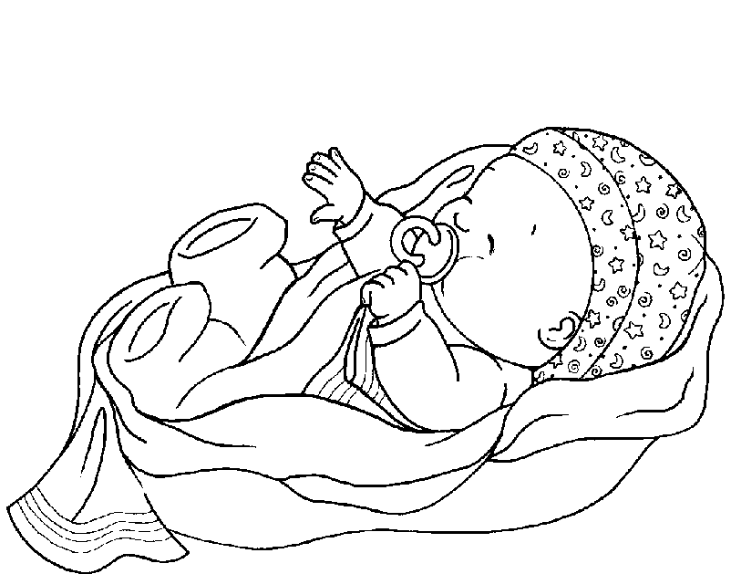 free baby playing coloring pages - Gianfreda.net