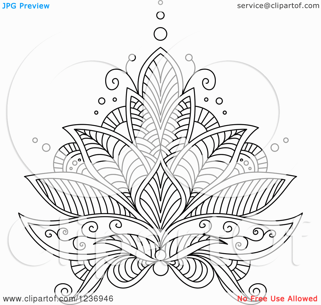Lotus Flower Coloring Pages - Coloring Page - Coloring Home