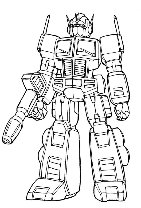 Free Printable Optimus Prime Coloring Pages - High Quality