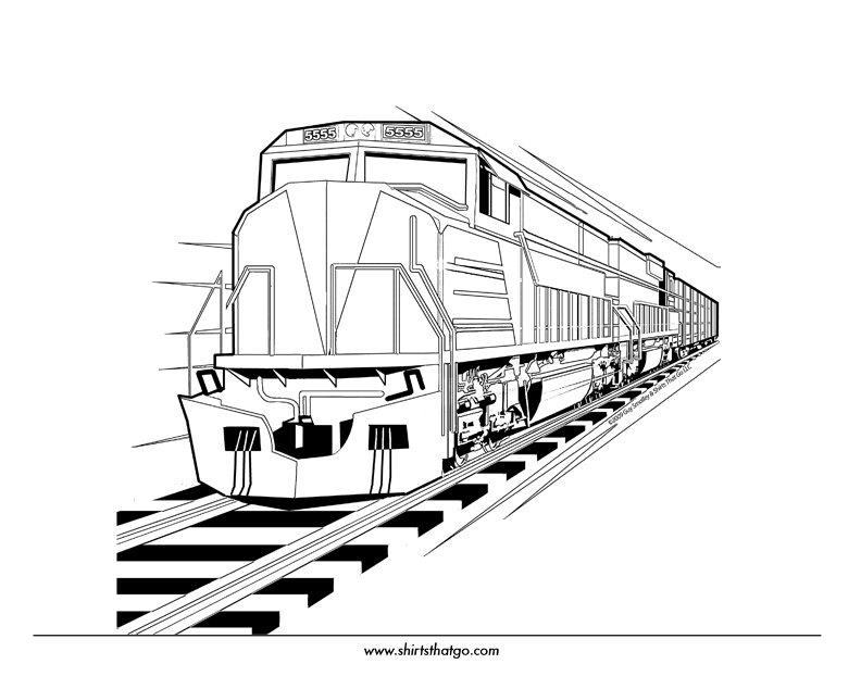 Train Coloring Pages Printable - Coloring Home