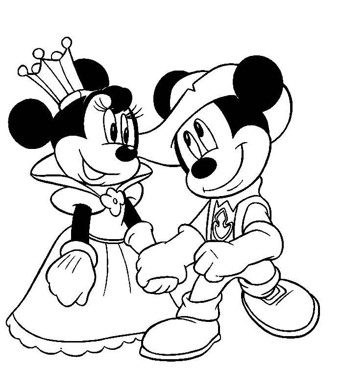 Baby Minnie Mouse Coloring Pages - KidsColoringSource.