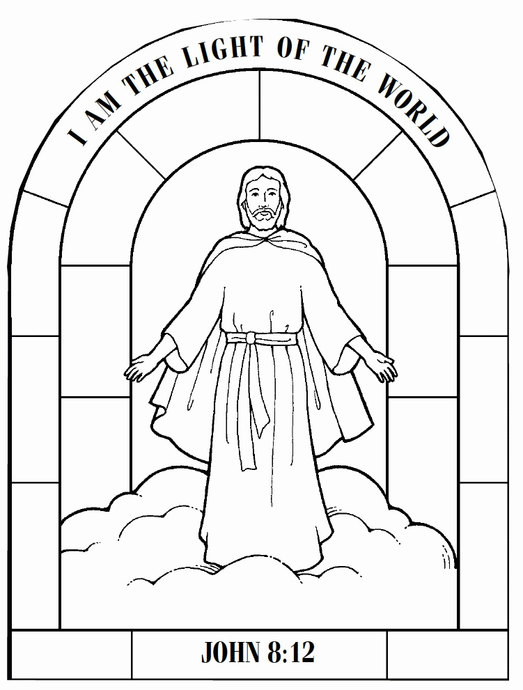 Jesus Is The Light Of The World Coloring Pages - Coloring Home