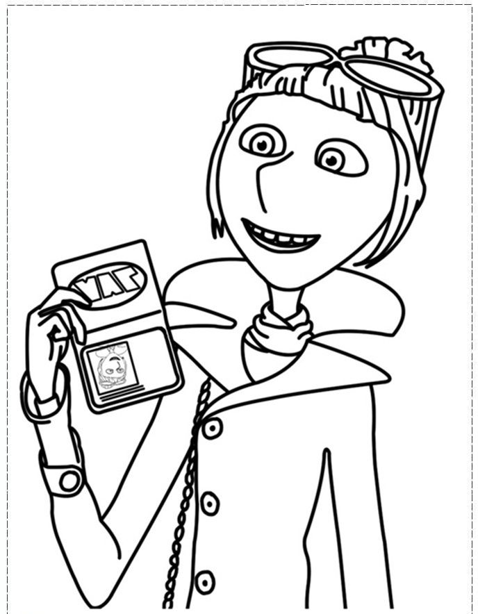 Lucy Shows Identity Coloring Pages.jpg - Despicable Me Coloring 