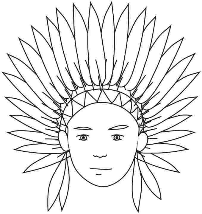 Free Printable Thanksgiving Indian Coloring Pages For Preschool #