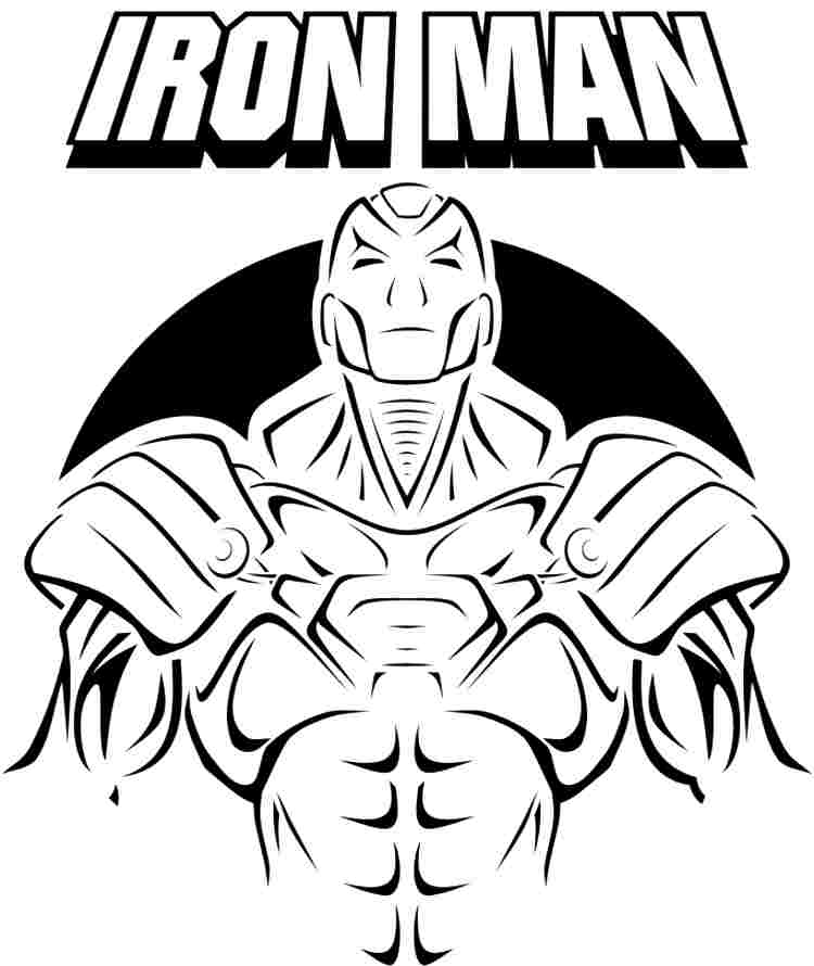 Printable Coloring Sheets Superhero Iron Man For ...