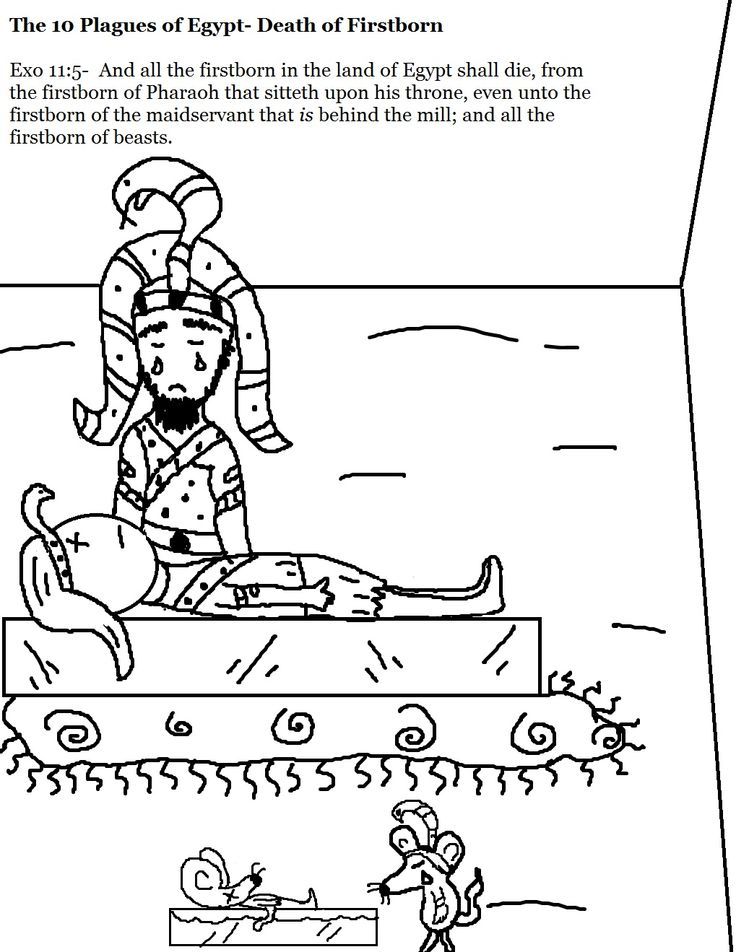 coloring page | Home school Bible-10 Plagues