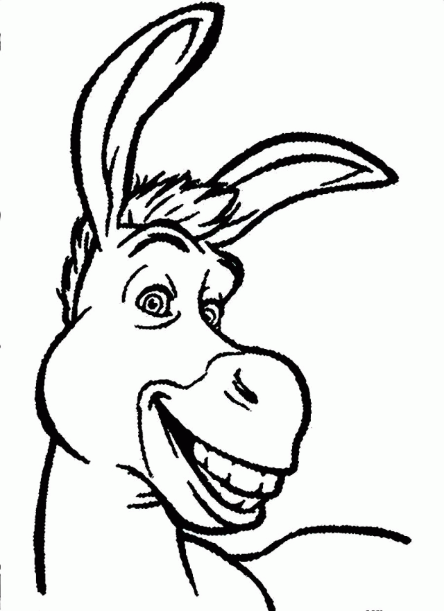 Donkey From Shrek Coloring Pages Coloring Home